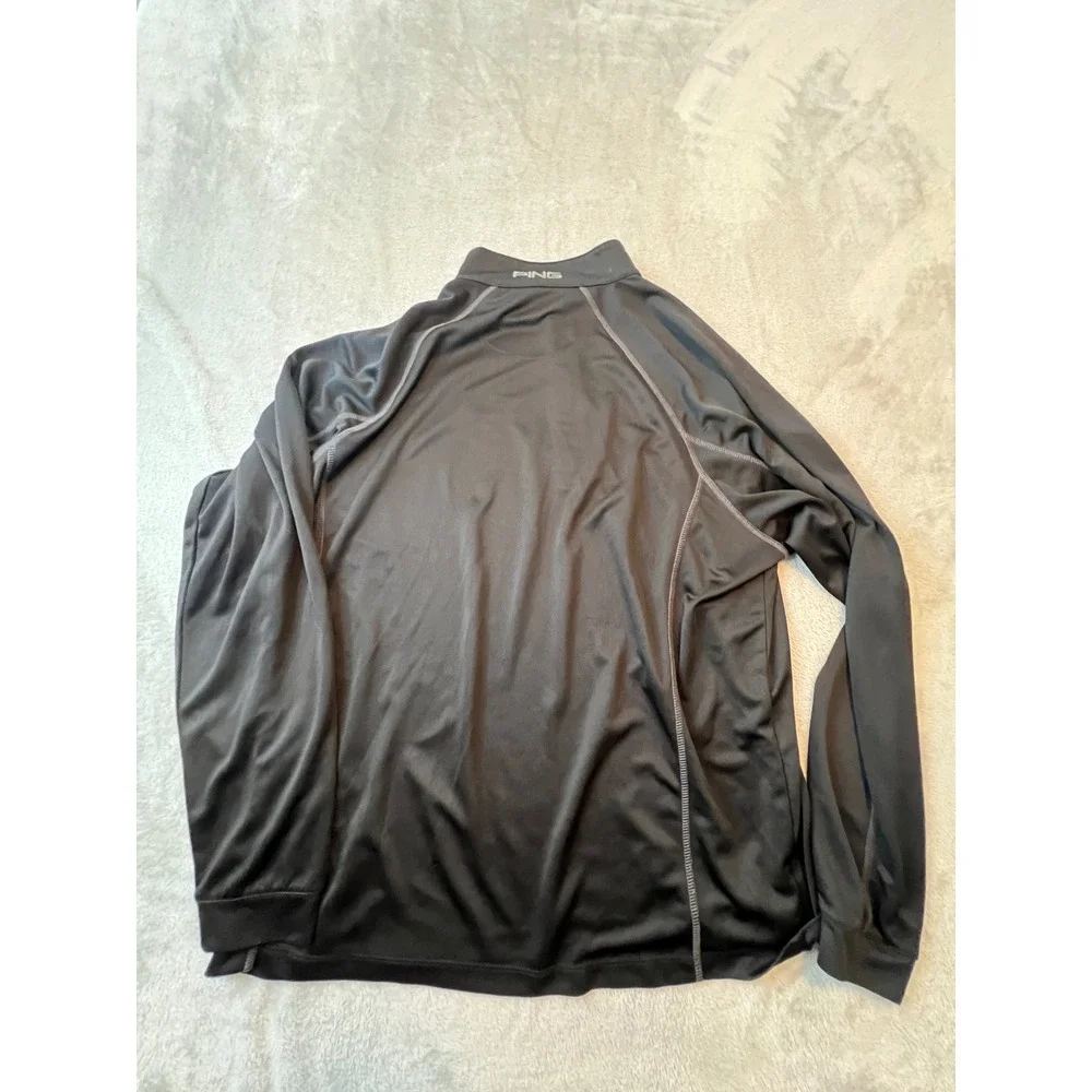 PING Performance 1/4 Zip Pullover Mens XL Black Securian Logo Golf